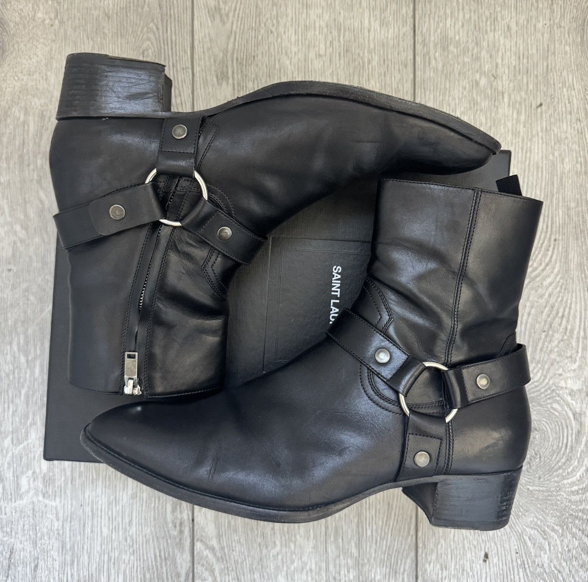 Saint Laurent Paris Saint Laurent Wyatt harness boot | Grailed