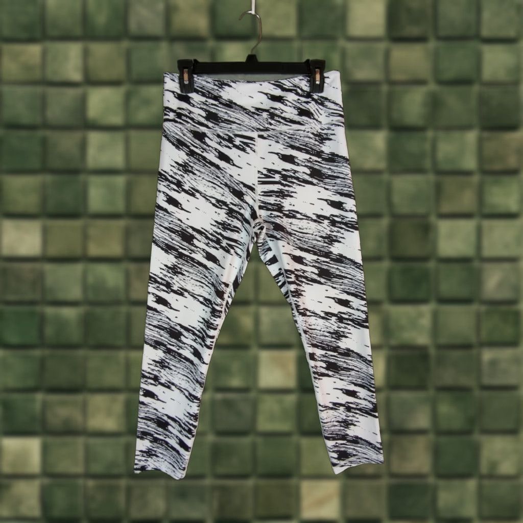 Vintage Ziya Active Safari Brilliant Leggings Zebra Black White High Rise 12 Women Size 34" / US 12 / IT 48 - 1 Thumbnail