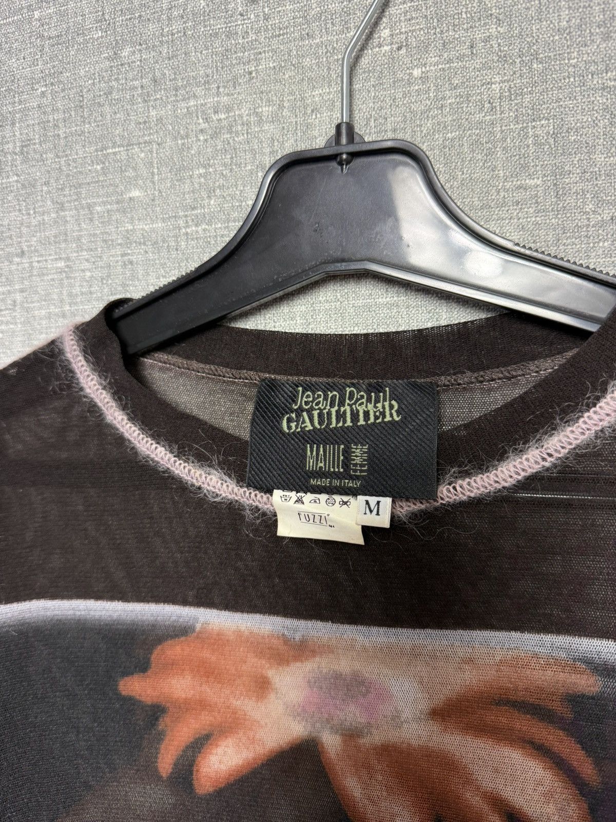 Jean Paul Gaultier Jean Paul Gaultier Sheer Mesh Floral Print Long Sleeve Top Size M / US 6-8 / IT 42-44 - 15 Thumbnail