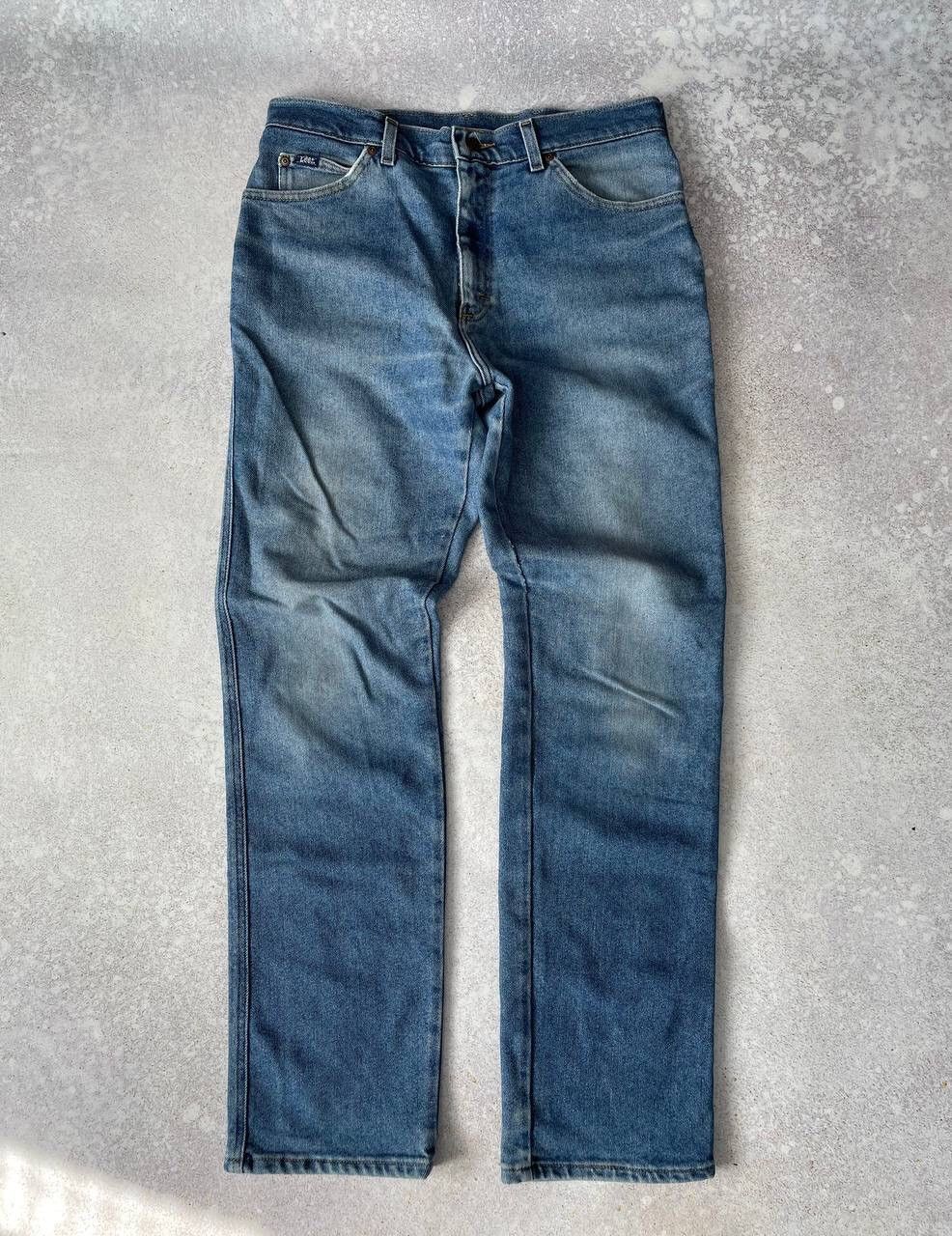 Lee × Vintage Vintage Lee Blue Denim Baggy Pants Y2K Ultra Rare Item Size US 33 - 3 Thumbnail