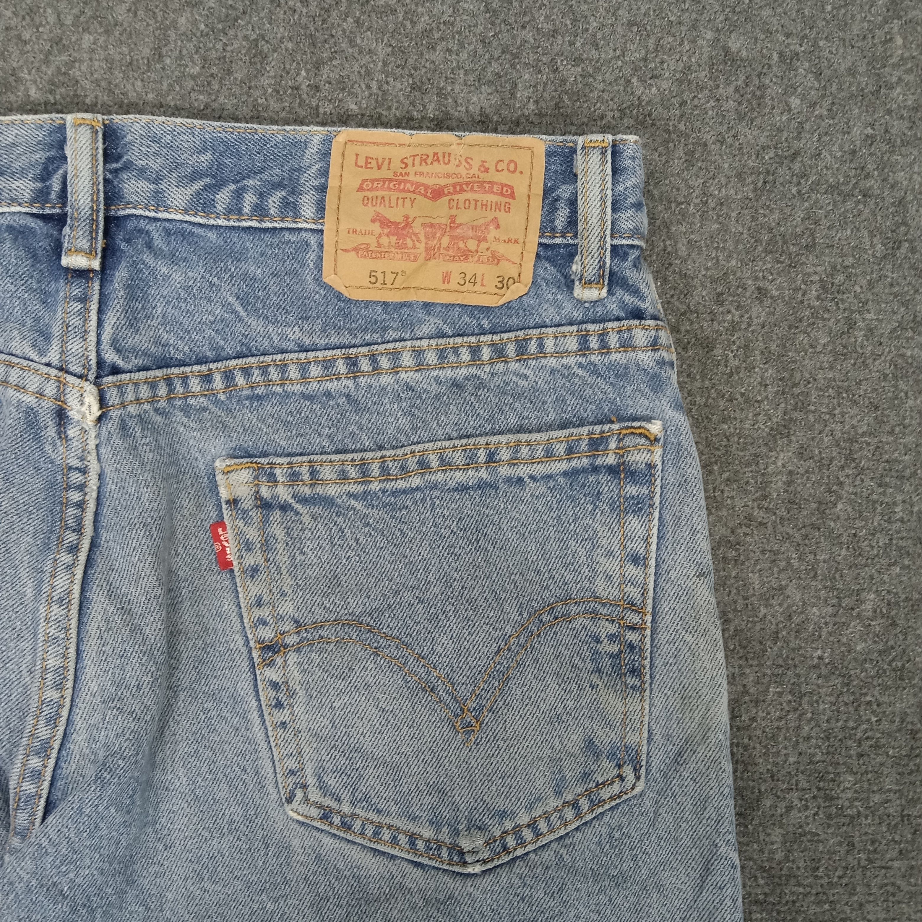 Levi's Levi's 517 American Distressed Style Denim Jeans Size US 33 - 9 Thumbnail