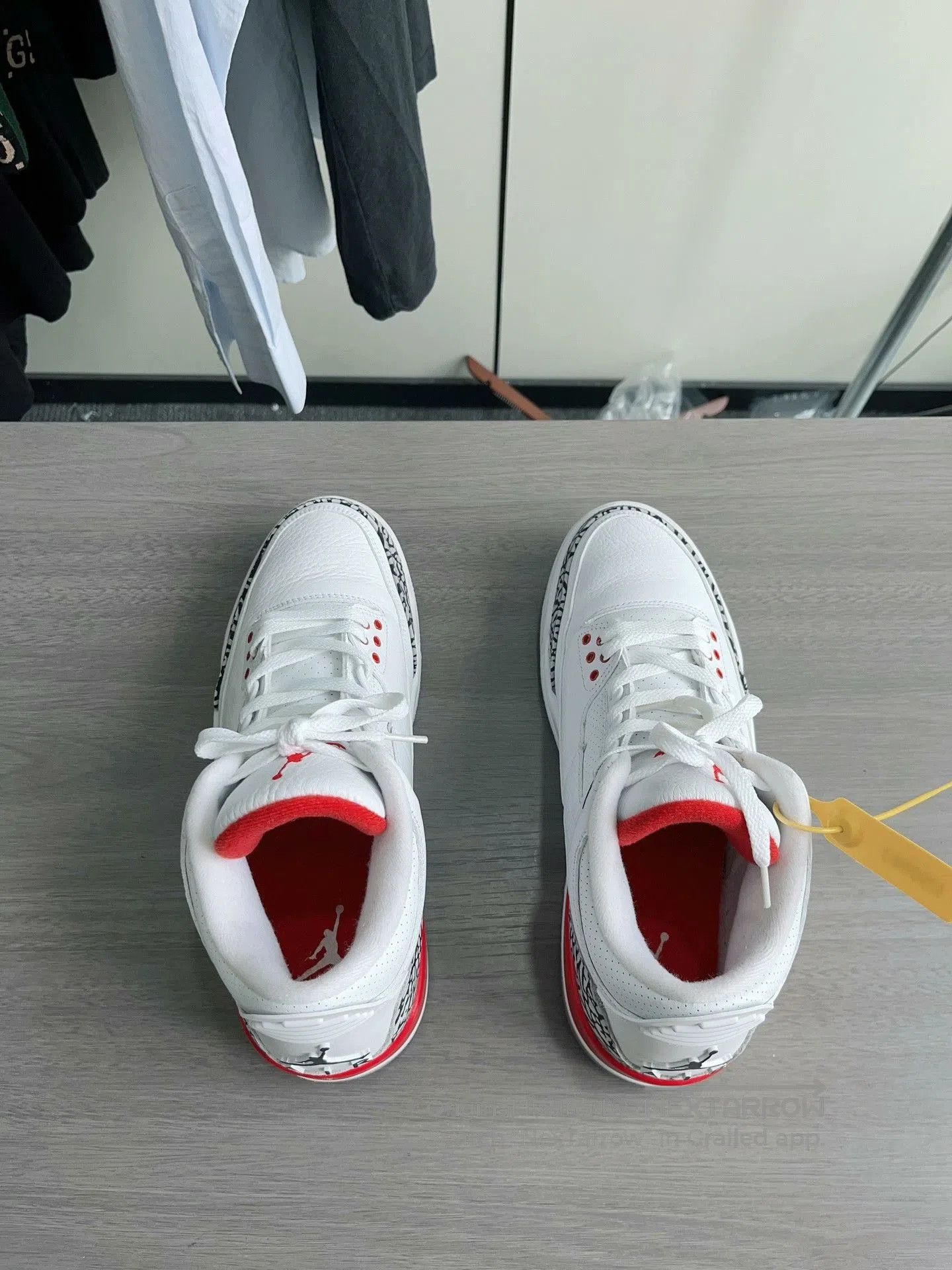 Jordan Brand Air Jordan 3 White Red. Size US 10 / EU 43 - 3 Thumbnail