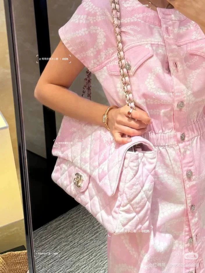 Chanel Chanel Pink flower sleeveless dress Size XS / US 0-2 / IT 36-38 - 9 Thumbnail