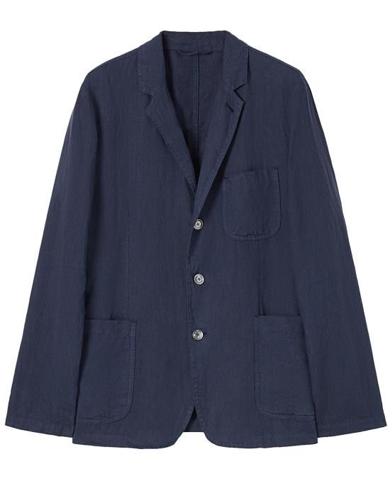 Aspesi ASPESI Men Jacket CJ65 C195 85096 Blue Size US XL / EU 56 / 4 - 1 Thumbnail
