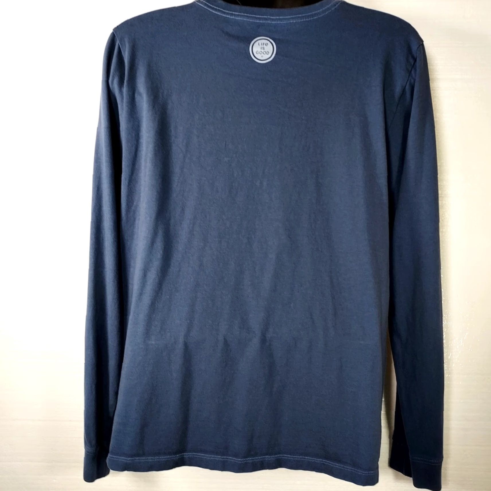 Life is Good Life Is Good Down Time Skiing Long Sleeve T-shirt Blue Women's XL T-Shirt Vintage? Size XL / US 12-14 / IT 48-50 - 2 Thumbnail