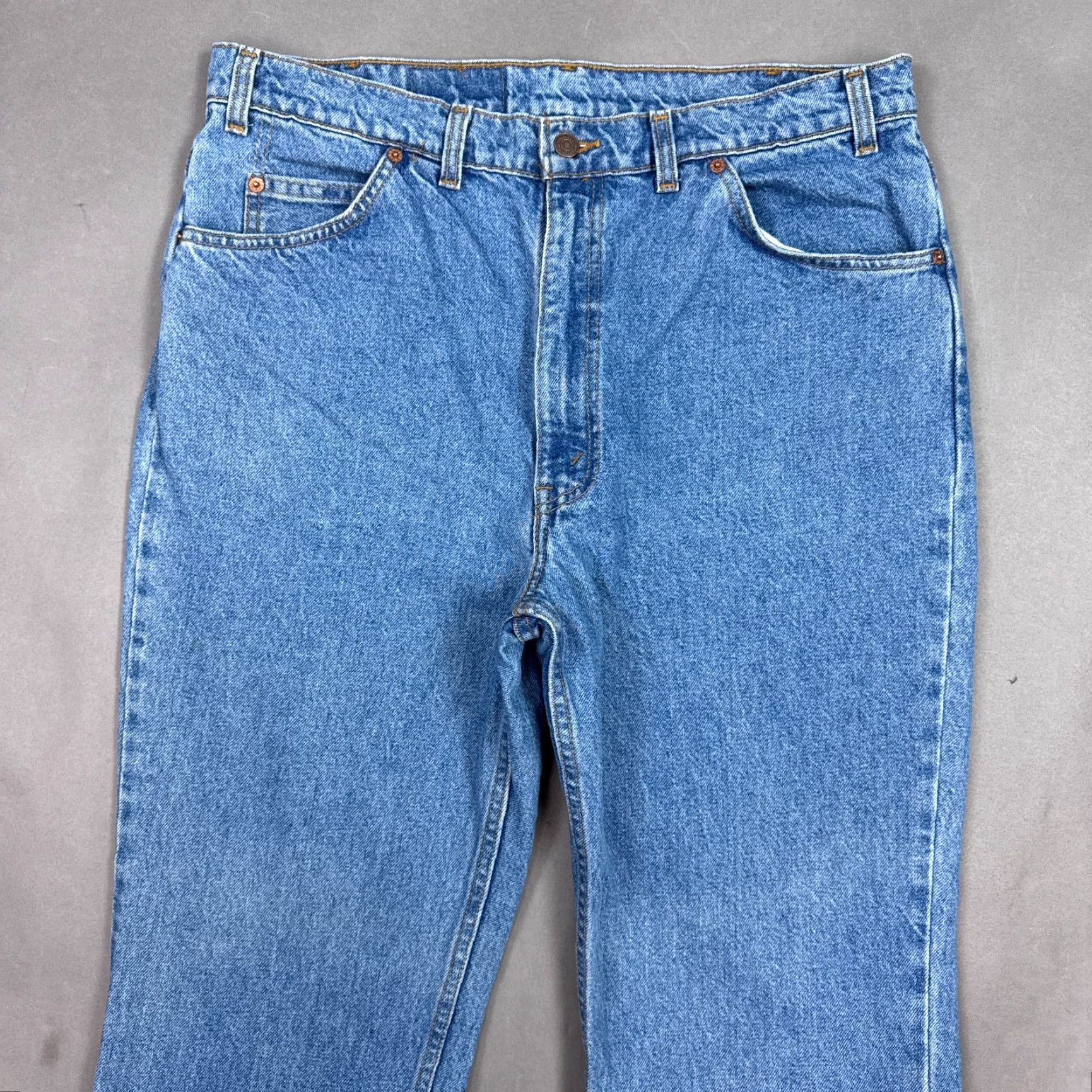 Levi's VINTAGE Levi's Jeans Mens 36x30 Blue 90s Orange Tab 619 Denim Pants Jeans Size US 38 / EU 54 - 2 Thumbnail