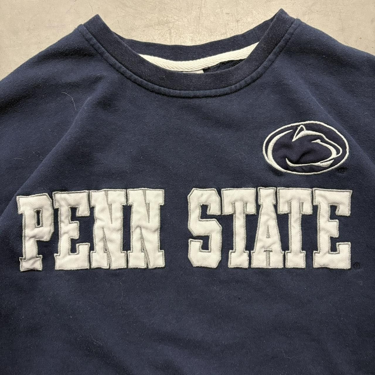 Vintage Crazy Vintage Y2K/2000s Penn State University Navy Blue Quality Crewneck Sweatshirt! Size US M / EU 48-50 / 2 - 2 Thumbnail