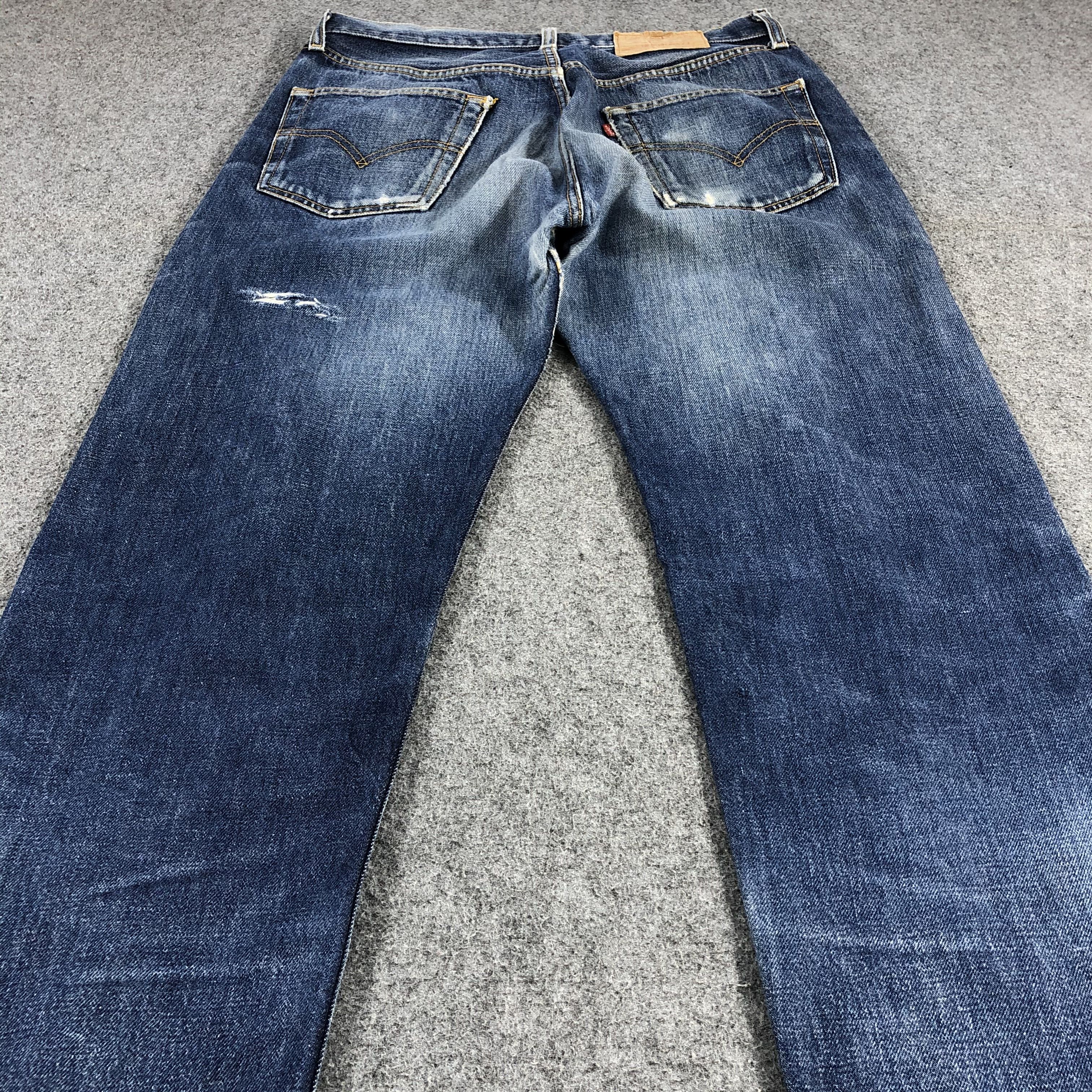Levi's Vintage 90s Distress Levis 501 Jeans-JM1348 Size US 31 - 4 Thumbnail