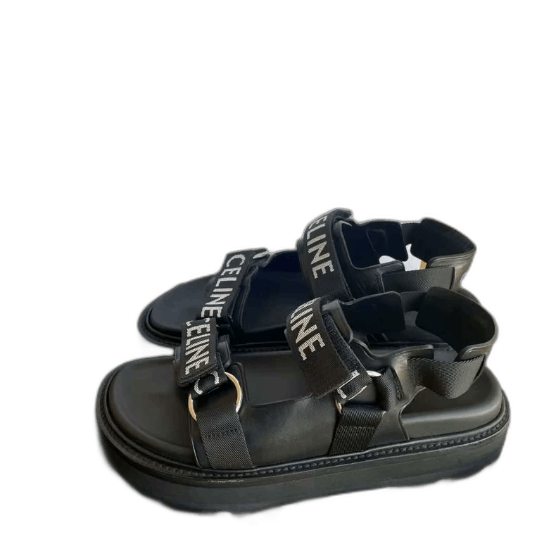 Celine Celine ThickSoled Logo Sandals Size US 10 / EU 43 - 1 Thumbnail