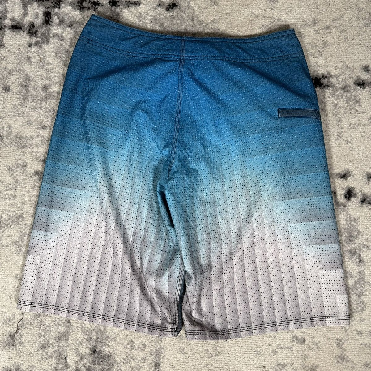 Oakley Y2K Oakley Blue Gray Stripes Board Shorts Size US 30 / EU 46 - 2 Thumbnail