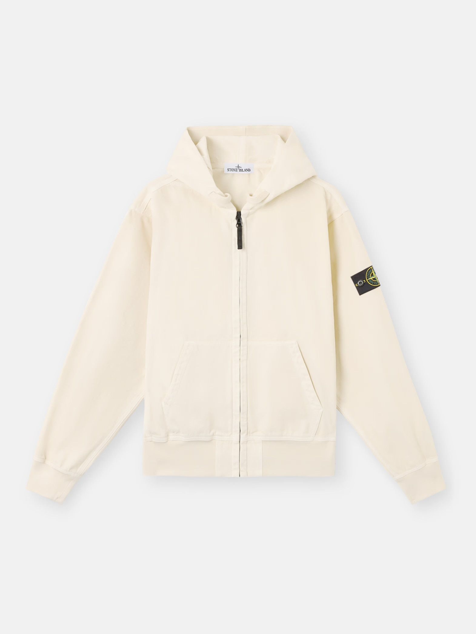 Stone Island ORGANIC PANAMA COTTON 'OLD' EFFECT HOODIE SWEATER Size US M / EU 48-50 / 2 - 10 Thumbnail