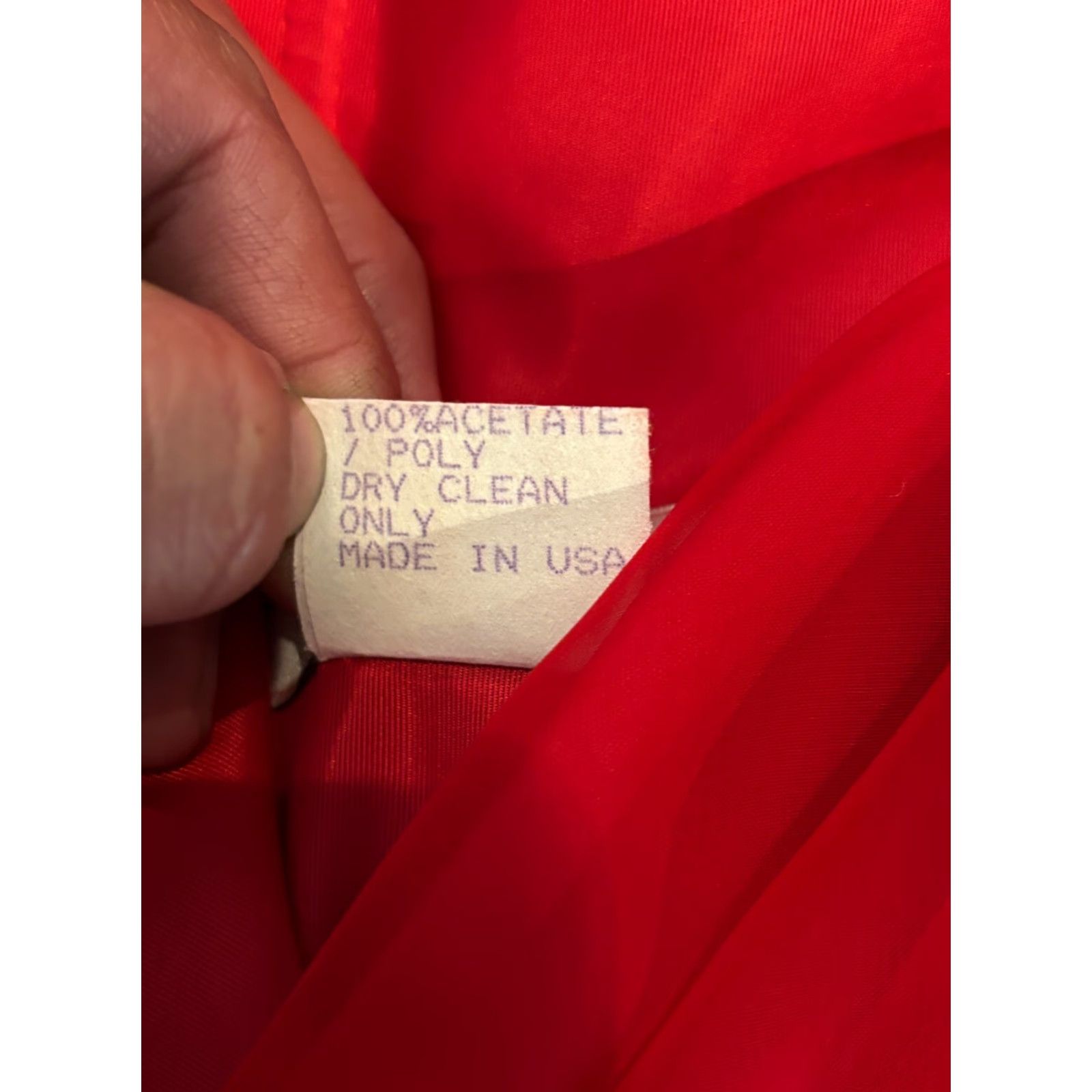 Vintage VINTAGE Lillie Rubin Dress Size 14 Red Lace Accent Wrap Bust Support Midi Formal Dress Prom Womens Size XL / US 12-14 / IT 48-50 - 4 Thumbnail