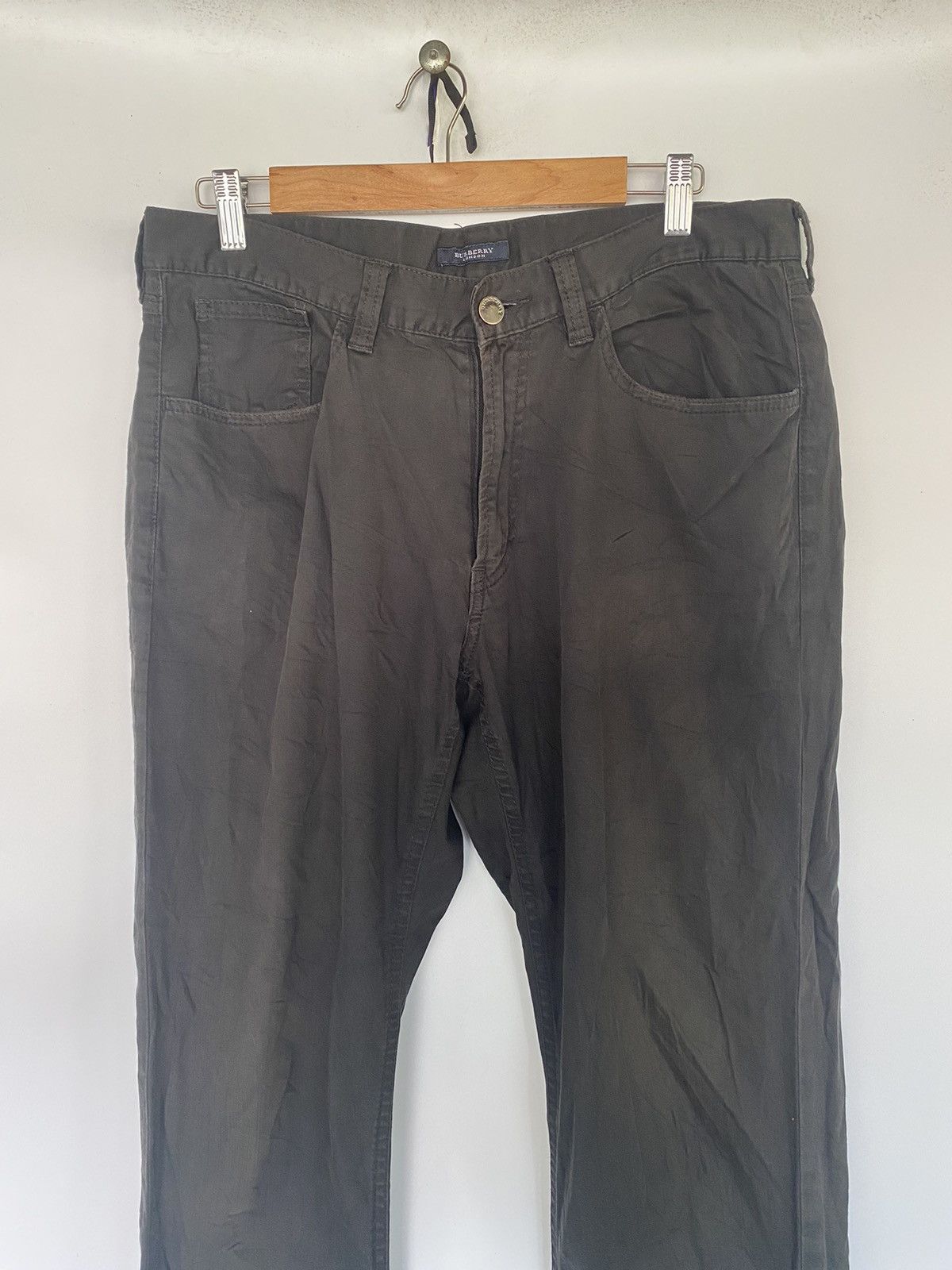 Burberry × Vintage Burberry London Black Stretch Pant Size US 34 / EU 50 - 3 Thumbnail