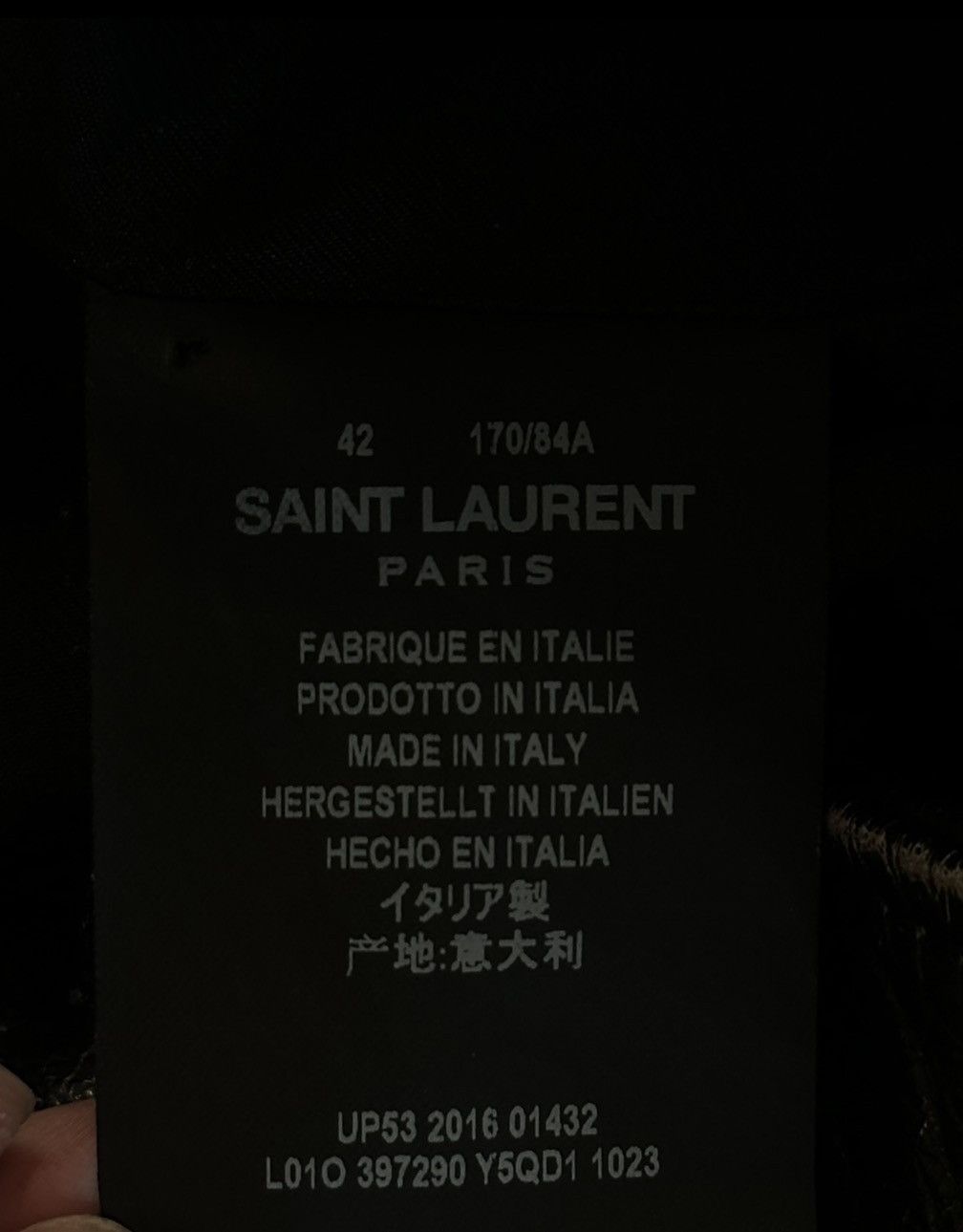 Saint Laurent Paris FW16 Saint Laurent L01 Distressed Biker Jacket Hedi Slimane Size US XS / EU 42 / 0 - 4 Thumbnail