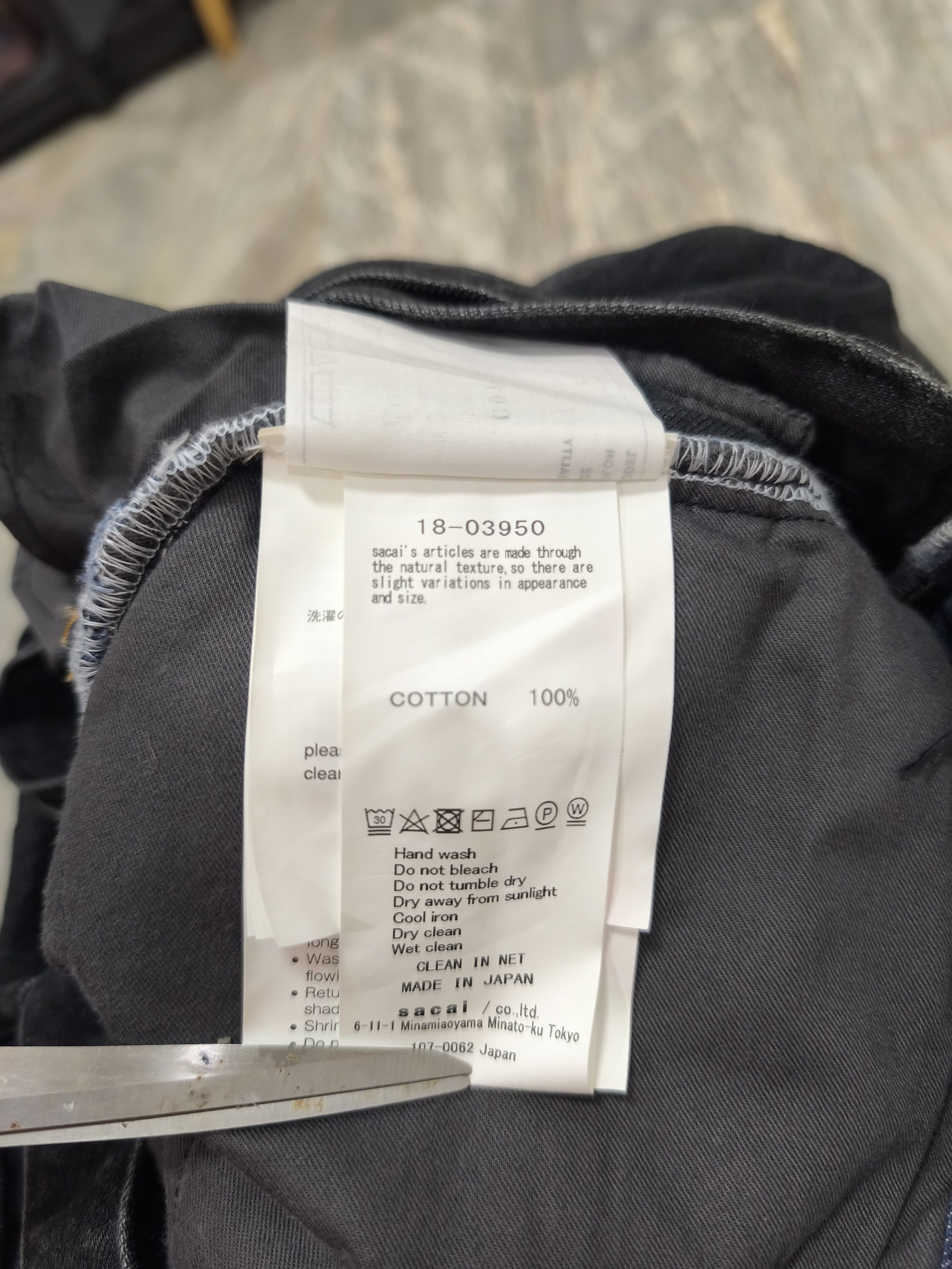 Sacai Sacai Belted Reconstructed Docking Denim Pants Size 33" - 11 Thumbnail