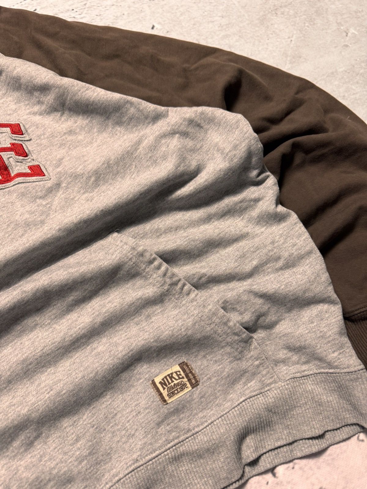 Nike × Vintage NIKE VINTAGE CENTER LOGO OVERSIZE BOXY HOODIE Size US L / EU 52-54 / 3 - 2 Thumbnail