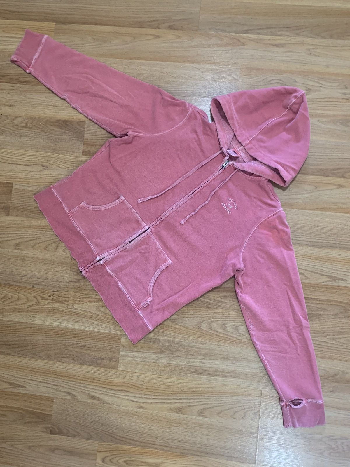 Old Navy Sz L- Vtg Old Navy Garment Dyed Hoodie Faded Distressed Y2K Size L / US 10 / IT 46 - 3 Thumbnail