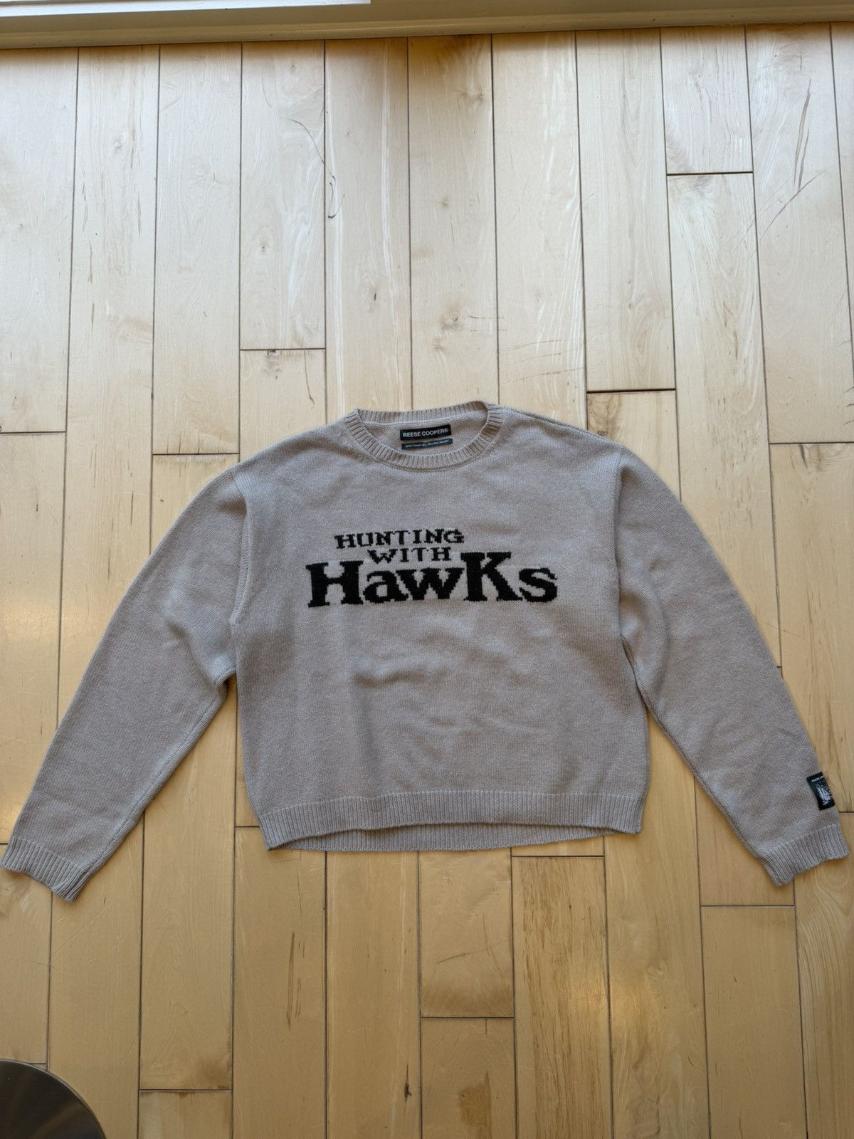Reese Cooper Hunting with Hawks Wool Sweater Size US XL / EU 56 / 4 - 1 Thumbnail