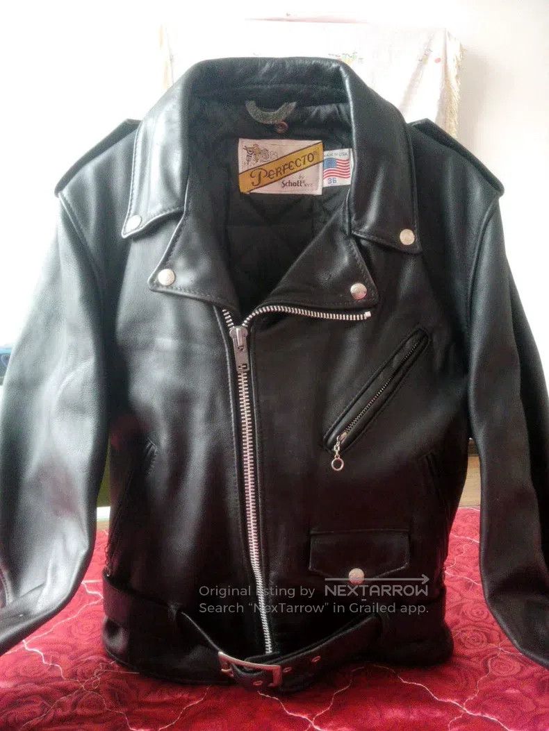 Schott Schott Leather coat Size US XS / EU 42 / 0 - 2 Thumbnail