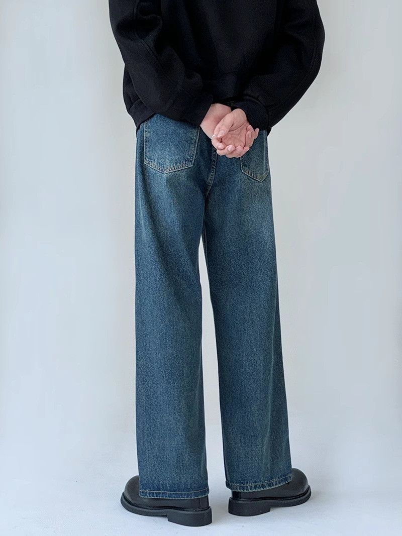Japanese Brand × Jean Vintage washed distressed loose casual straight jeans Size US 32 / EU 48 - 5 Thumbnail