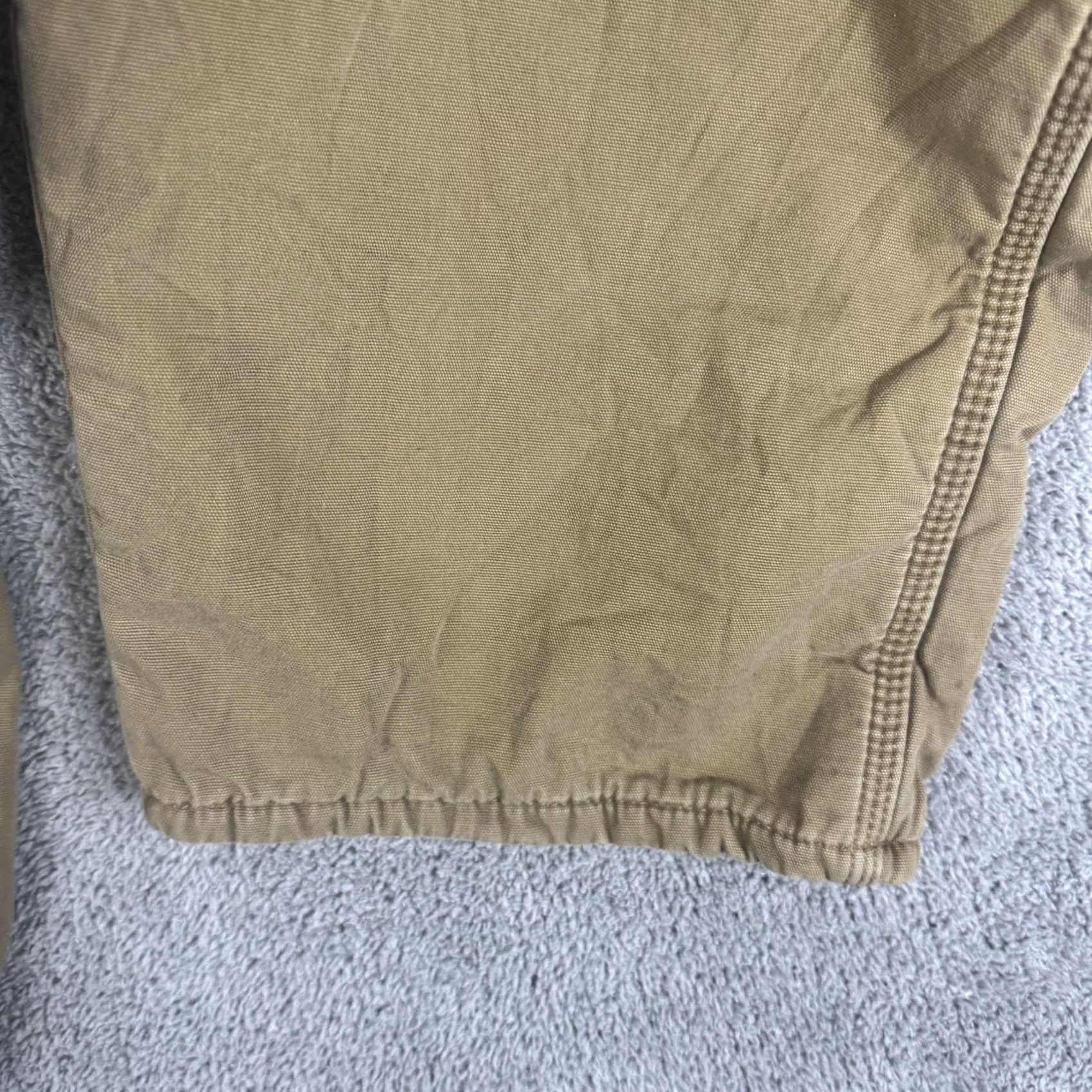 Wrangler Wrangler Carpenter Pants Mens 38x32 Beige Canvas Workwear Insulated Lined Pockets Thermal Front Zip Relaxed Straight Casual Workwear Size US 38 / EU 54 - 6 Thumbnail