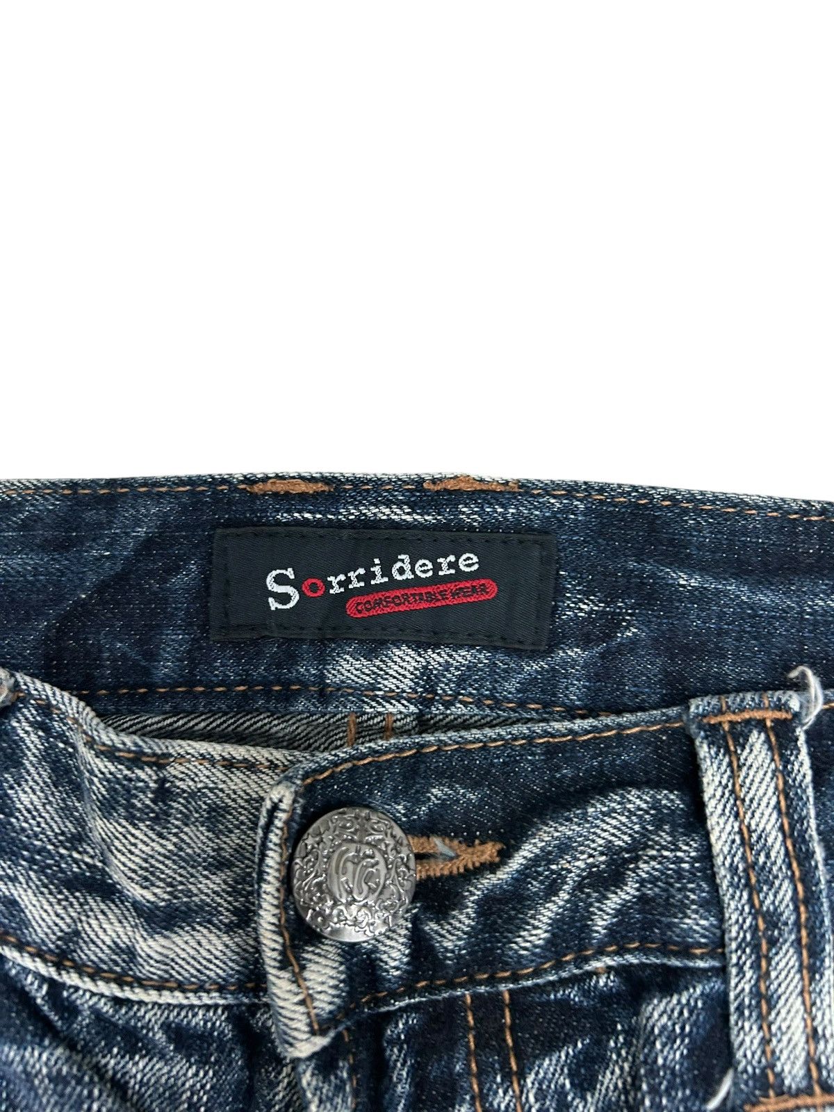 20471120 Sorridere Whisker Washed Distressed Texture Midnight Rebel Size US 33 - 18 Thumbnail