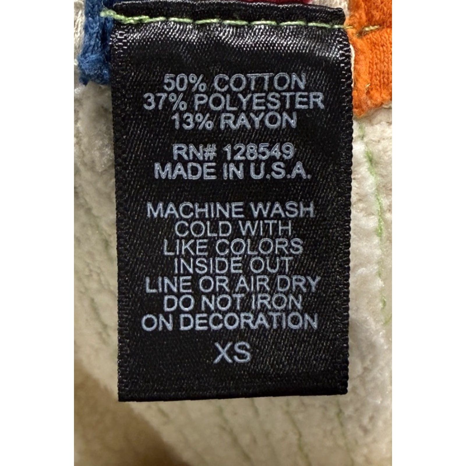 Aviator Nation Aviator Nation Sweatpants XS Unisex 5 Stripe Cream Jogger Drawstring Elastic Waist Cotton Blend Made In USA Beach Rainbow California Size 26" / US 2 / IT 38 - 5 Thumbnail
