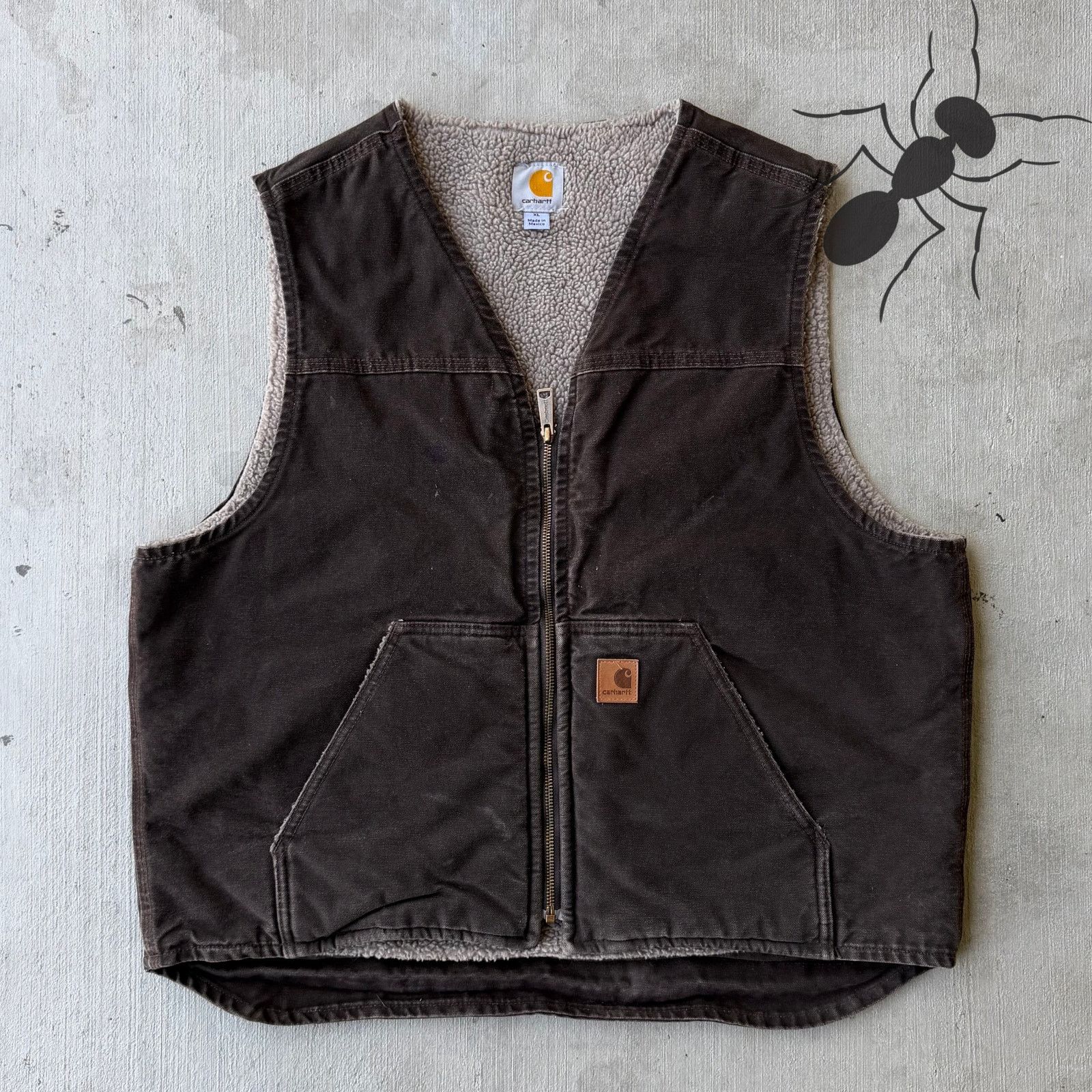 Carhartt × Vintage Carhartt V26 DKB brown work wear vest Size US XL / EU 56 / 4 - 1 Thumbnail