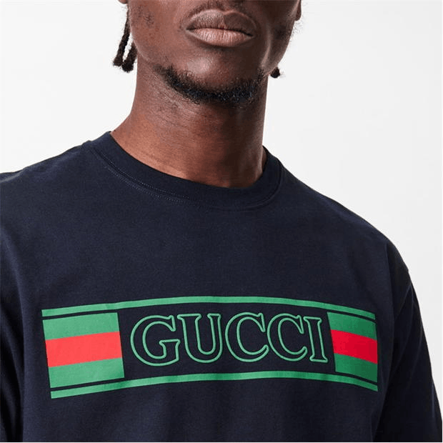 Gucci Web Box Logo T-Shirt Size US L / EU 52-54 / 3 - 5 Thumbnail