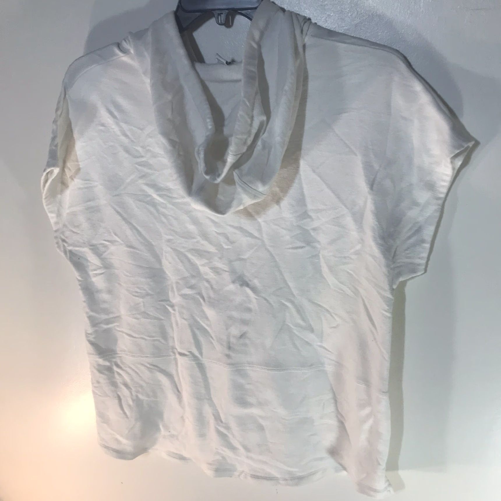 Calvin Klein Calvin Klein White Hoodie Womens Size L Pullover Short Sleeve Activewear Logo Size L / US 10 / IT 46 - 3 Thumbnail