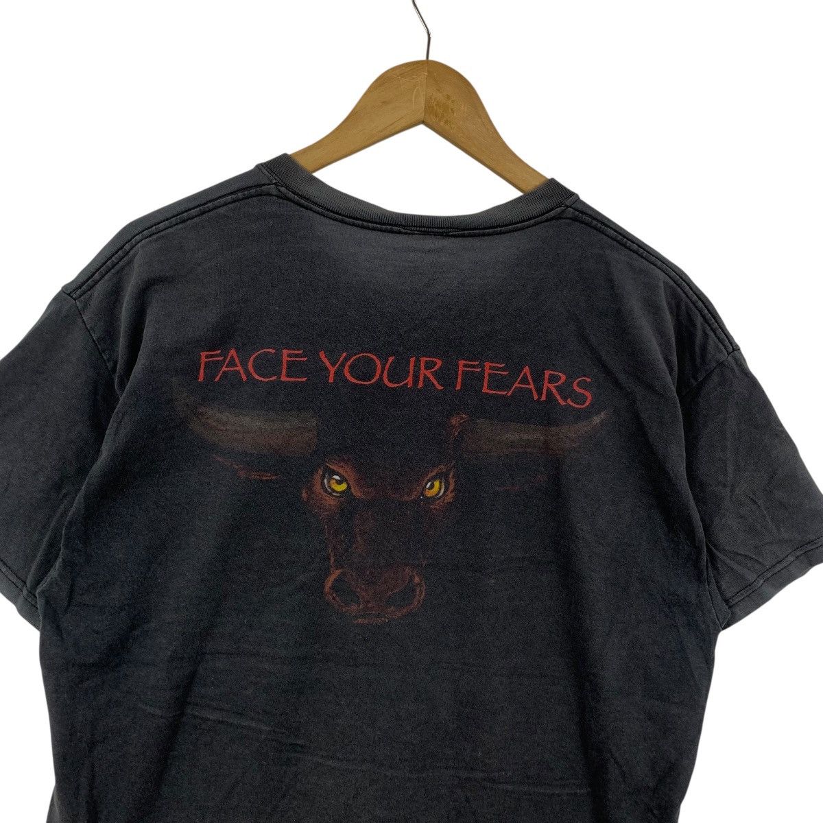 Vintage Vintage COWBOY BRAND Face Your Fears Bull Graphic Backhit Size US L / EU 52-54 / 3 - 8 Thumbnail