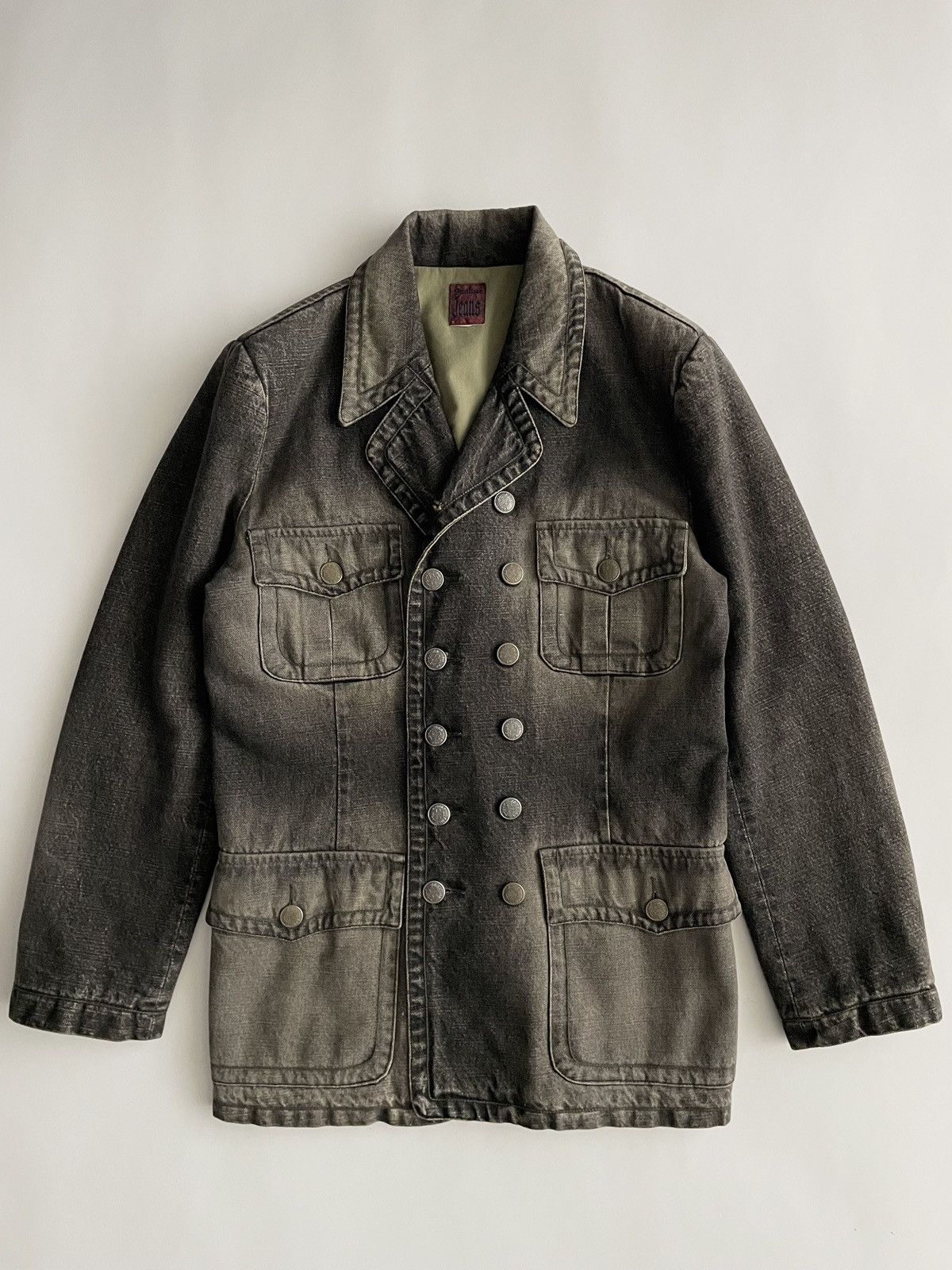 Jean Paul Gaultier JPG Faded Denim Coat Size US S / EU 44-46 / 1 - 1 Thumbnail