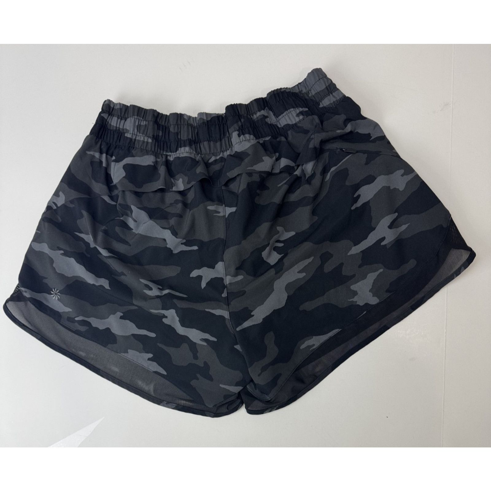 Athleta Athleta Printed Mesh Racer Run 4" Shorts Sheer Trim XS Size 26" / US 2 / IT 38 - 2 Thumbnail