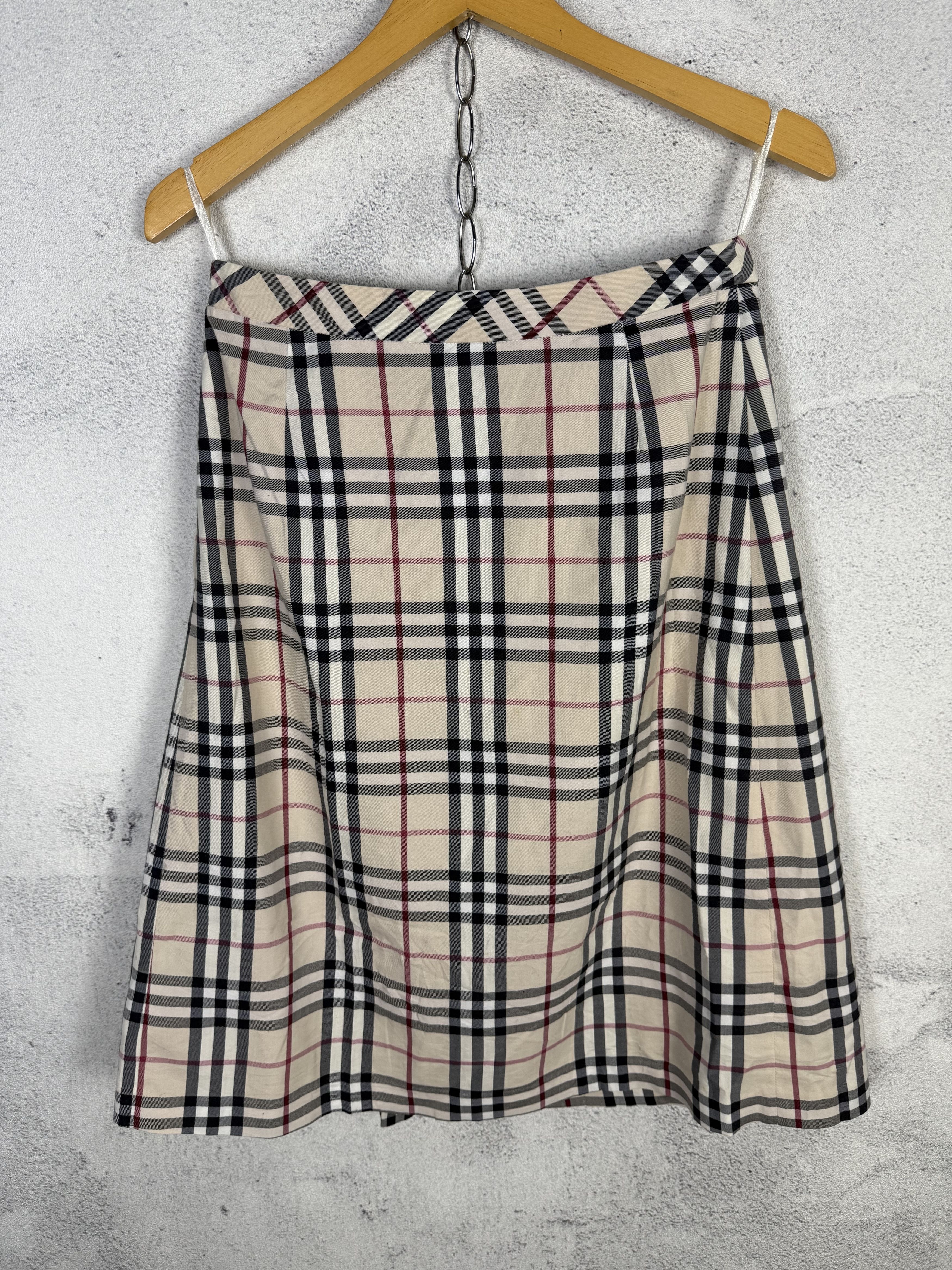Burberry Vintage Burberry Nova Check Skirts Size 29" - 4 Thumbnail