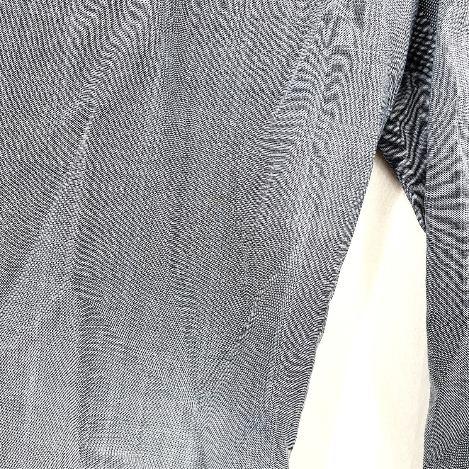 Theory Theory Blue Wool Polyester Blend Button Fly Dress Shirt 30 Size US 30 / EU 46 - 2 Thumbnail