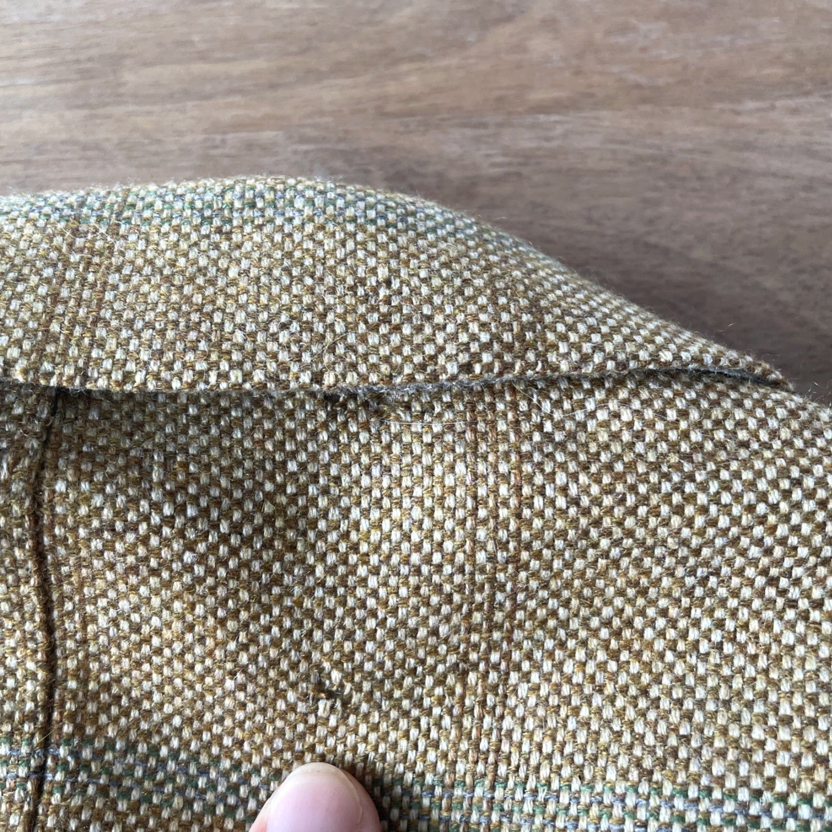 Ermenegildo Zegna VINTAGE Ermenegildo Zegna Sport Coat Mens 46R Cashmere Windowpane Blazer Notch Lapel Brown Size 46R - 6 Thumbnail