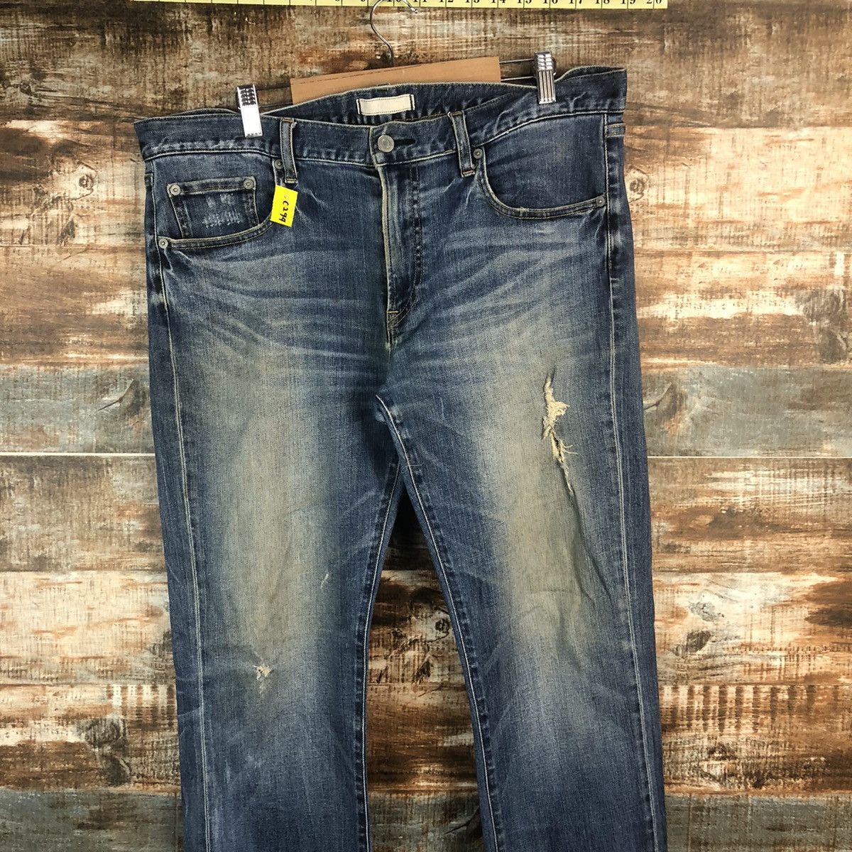Japanese Brand DL Uniqlo Blue Vintage Denim Pants #C294 Size US 36 / EU 52 - 2 Thumbnail