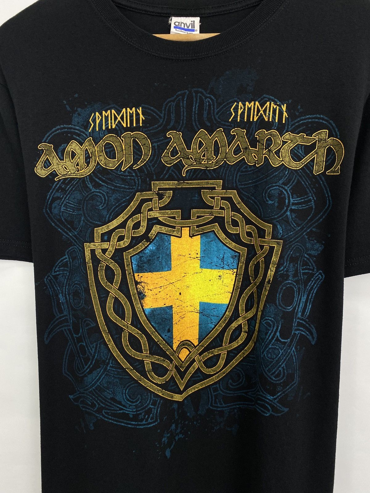 Anvil Vintage Amon Amarth Sweden Black Metal T-Shirt Rare Retro Size US M / EU 48-50 / 2 - 4 Thumbnail