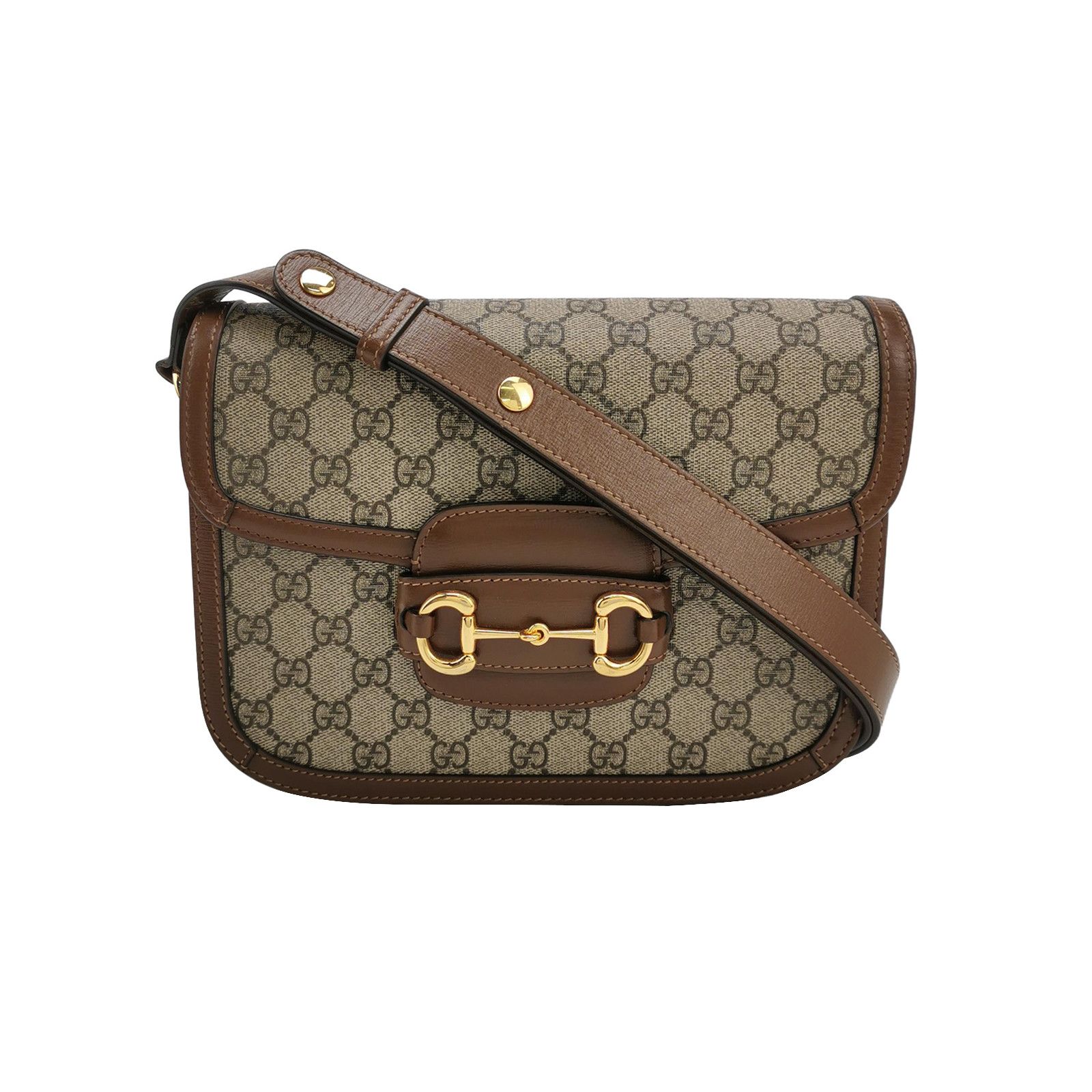 Gucci Gucci 1955 GG Supreme Horsebit Shoulder Bag Size ONE SIZE - 1 Thumbnail
