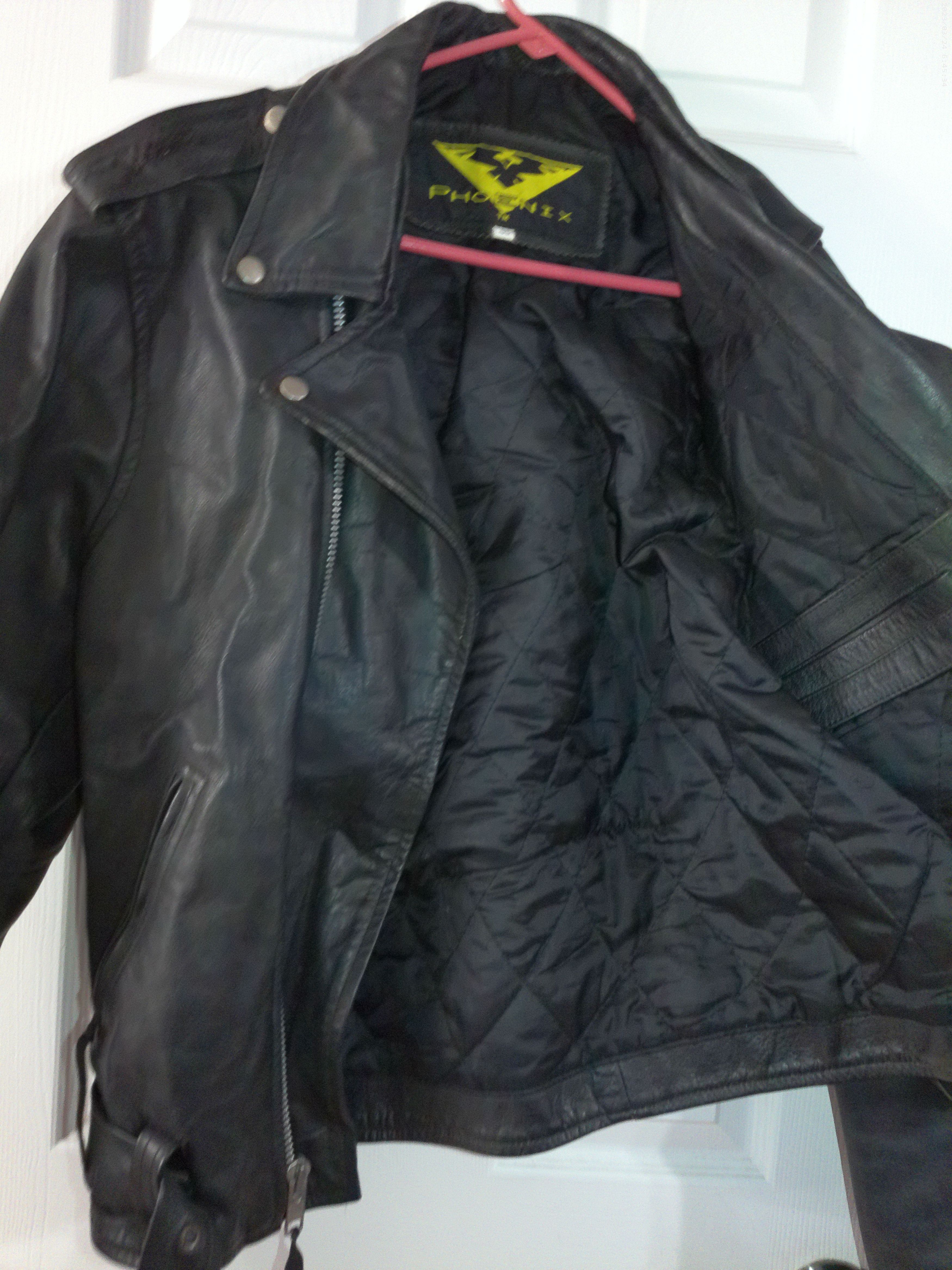 Wilsons Leather Vintage 80s Wilson’s Jacket Biker Belted USA Heavy Leather Size US M / EU 48-50 / 2 - 4 Thumbnail