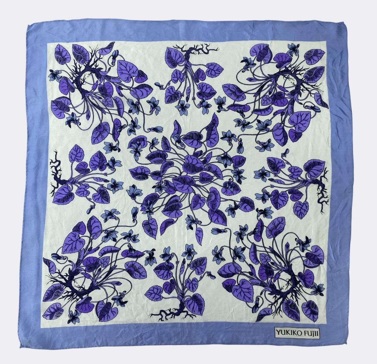 Other Vintage Yukiko Fujii Silk Handkerchief Bandana H227R Size ONE SIZE - 1 Thumbnail