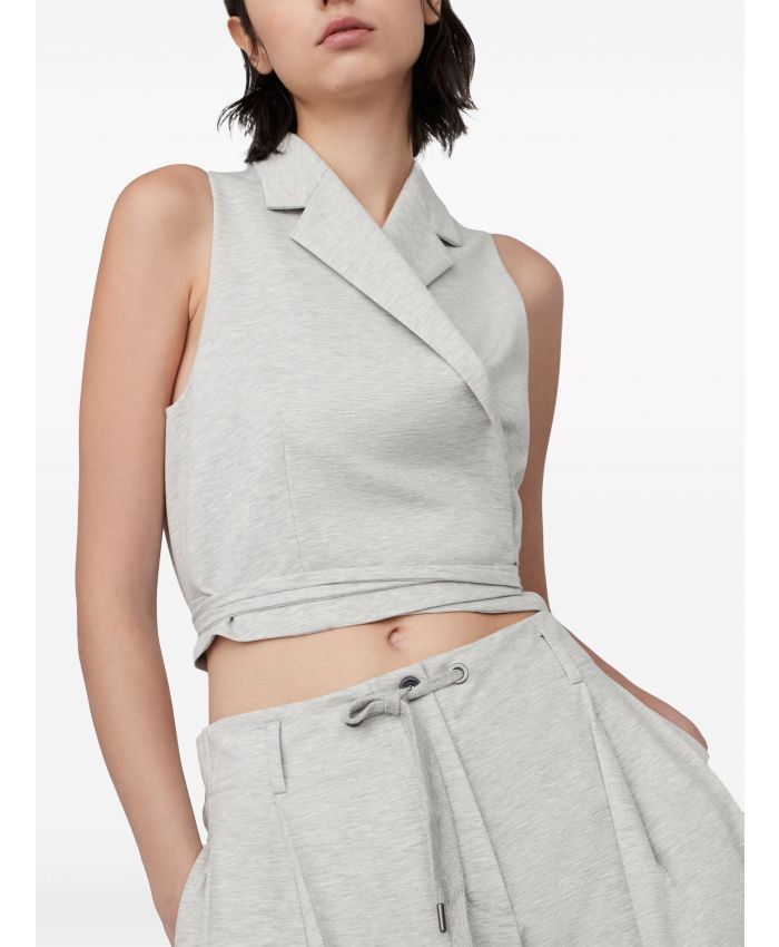 Brunello Cucinelli o1la1rc1a0425 Lady Sport Pants in Light Grey Size 28" / US 6 / IT 42 - 5 Thumbnail