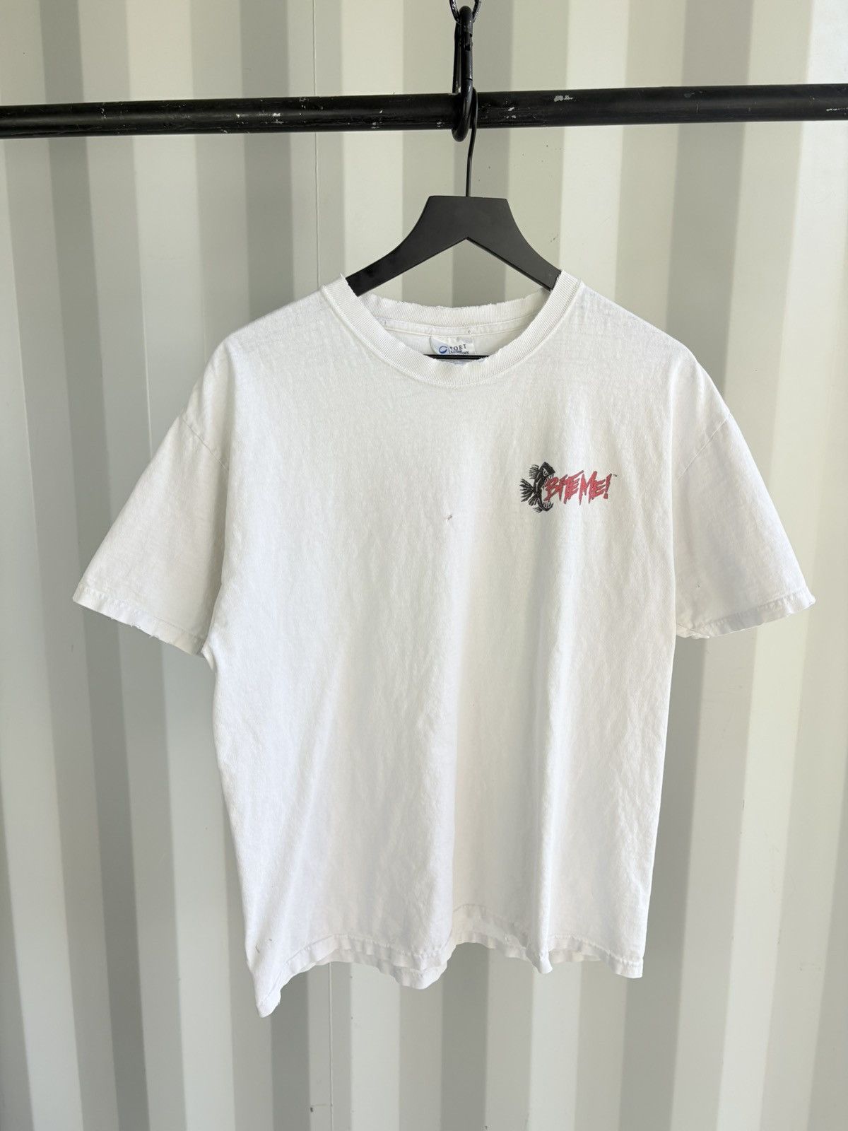 Vintage Thrashed Bite Me Distressed Sun Faded ERD GRUNGE Size US XL / EU 56 / 4 - 2 Thumbnail