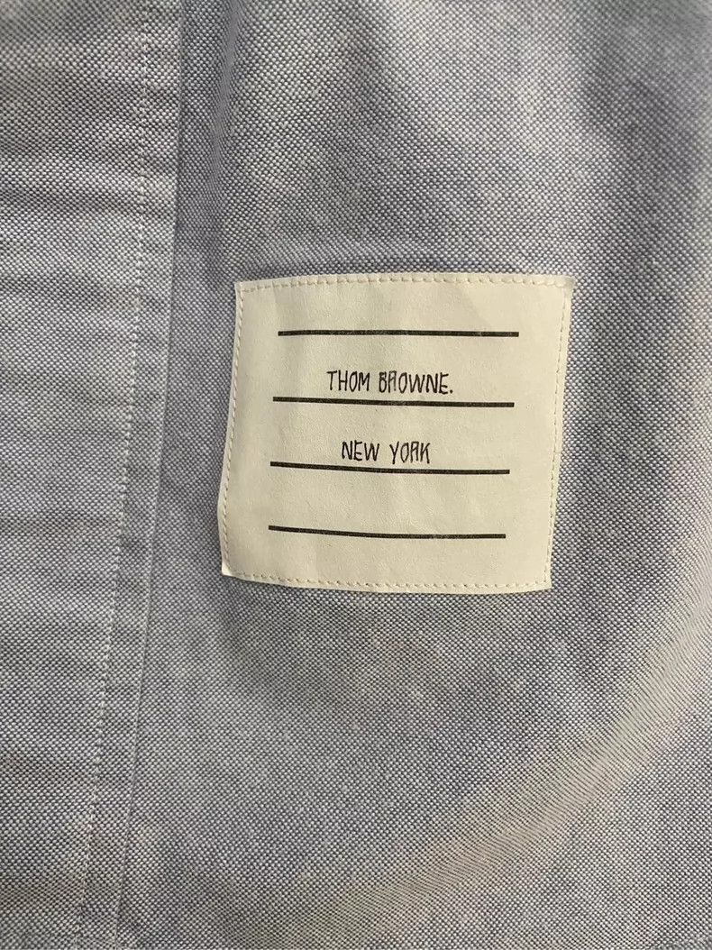 Thom Browne Thom Browne size2 Blue denim striped shirt Size US M / EU 48-50 / 2 - 4 Thumbnail