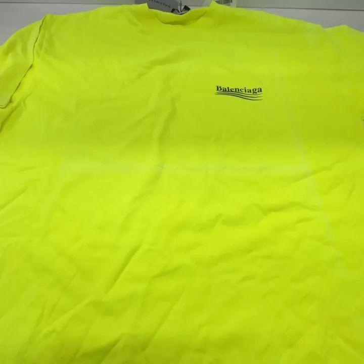 Balenciaga Balenciaga Logo Print Wave Short Sleeve T-Shirt 0079-2507 Size US M / EU 48-50 / 2 - 7 Thumbnail