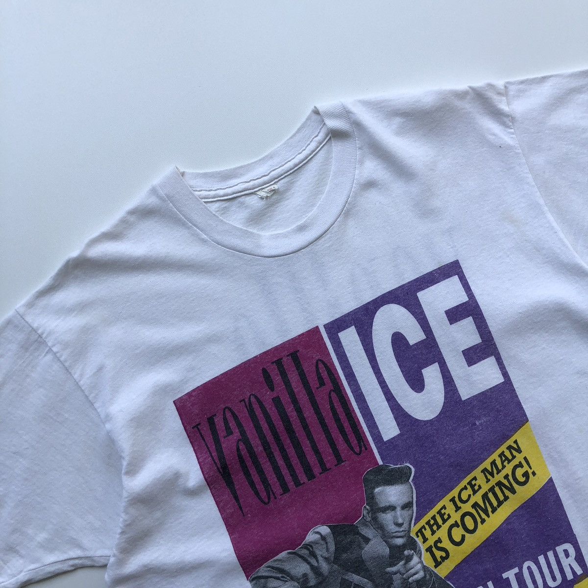 Band Tees Vanilla Ice 1991 On Tour The Ice Man Is Vintage 90’s T-Shirt Size US XXL / EU 58 / 5 - 3 Thumbnail