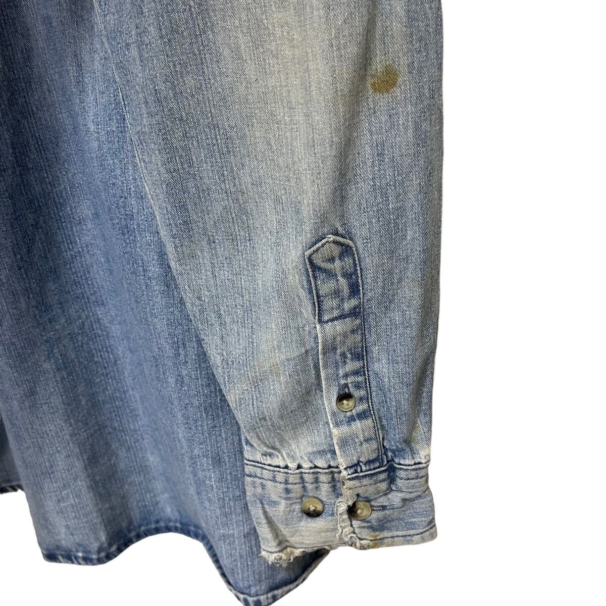 Hard Rock Cafe DISTRESSED!! Hard Rock Cafe Houston Jeans Shirt Size US M / EU 48-50 / 2 - 8 Thumbnail