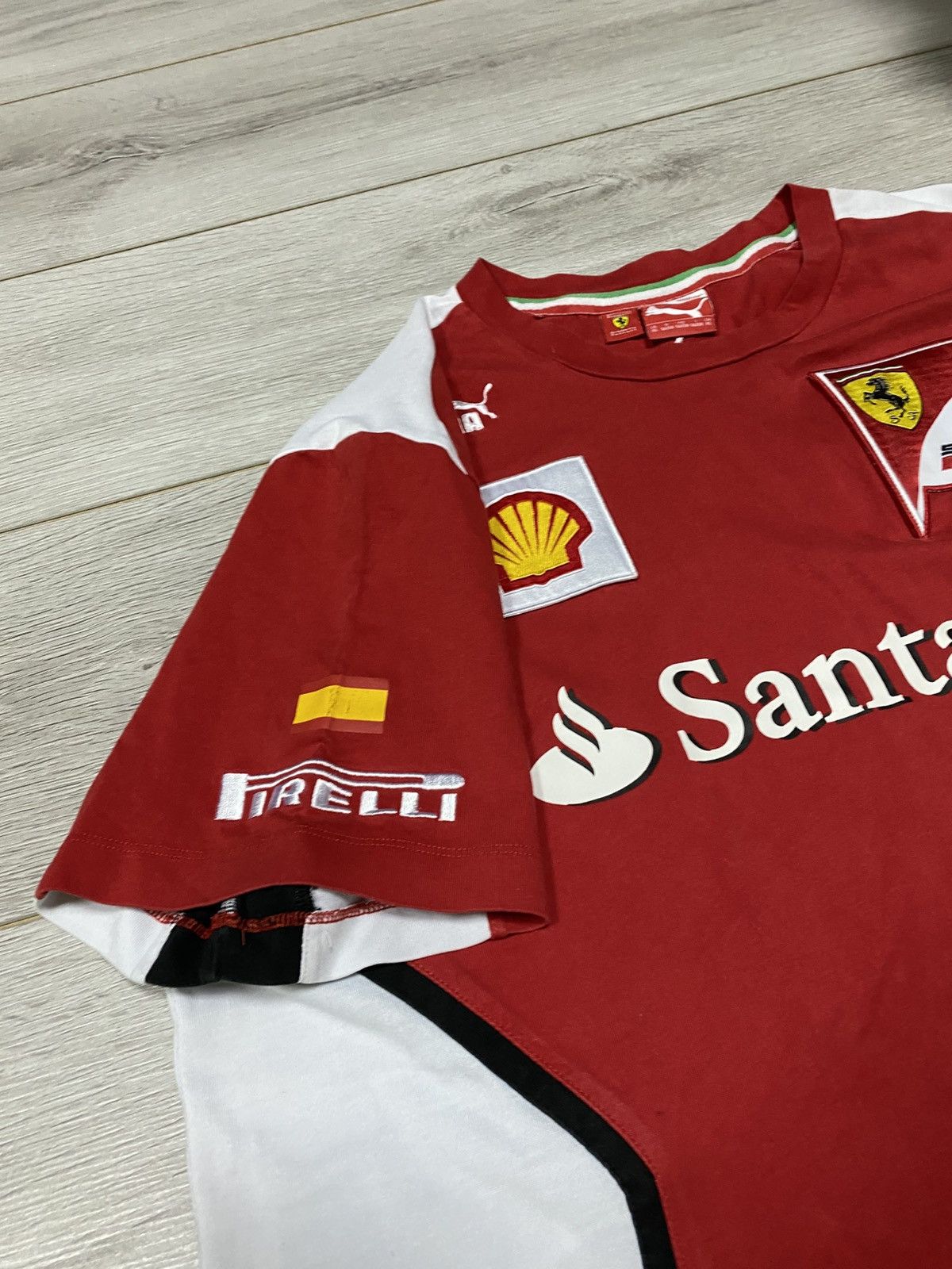 Ferrari × Puma Santander Pirelli puma shell vintage racing shirt Size US XL / EU 56 / 4 - 7 Thumbnail