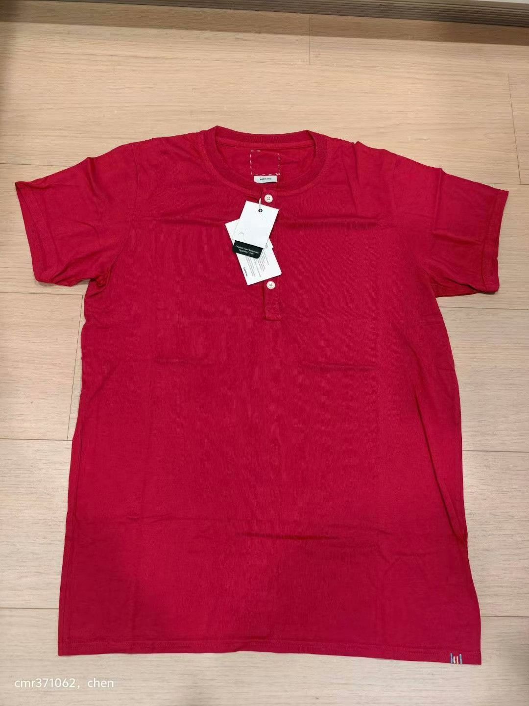 Visvim visvim 14ss Cochineal Henley (Giza) Size US S / EU 44-46 / 1 - 1 Thumbnail