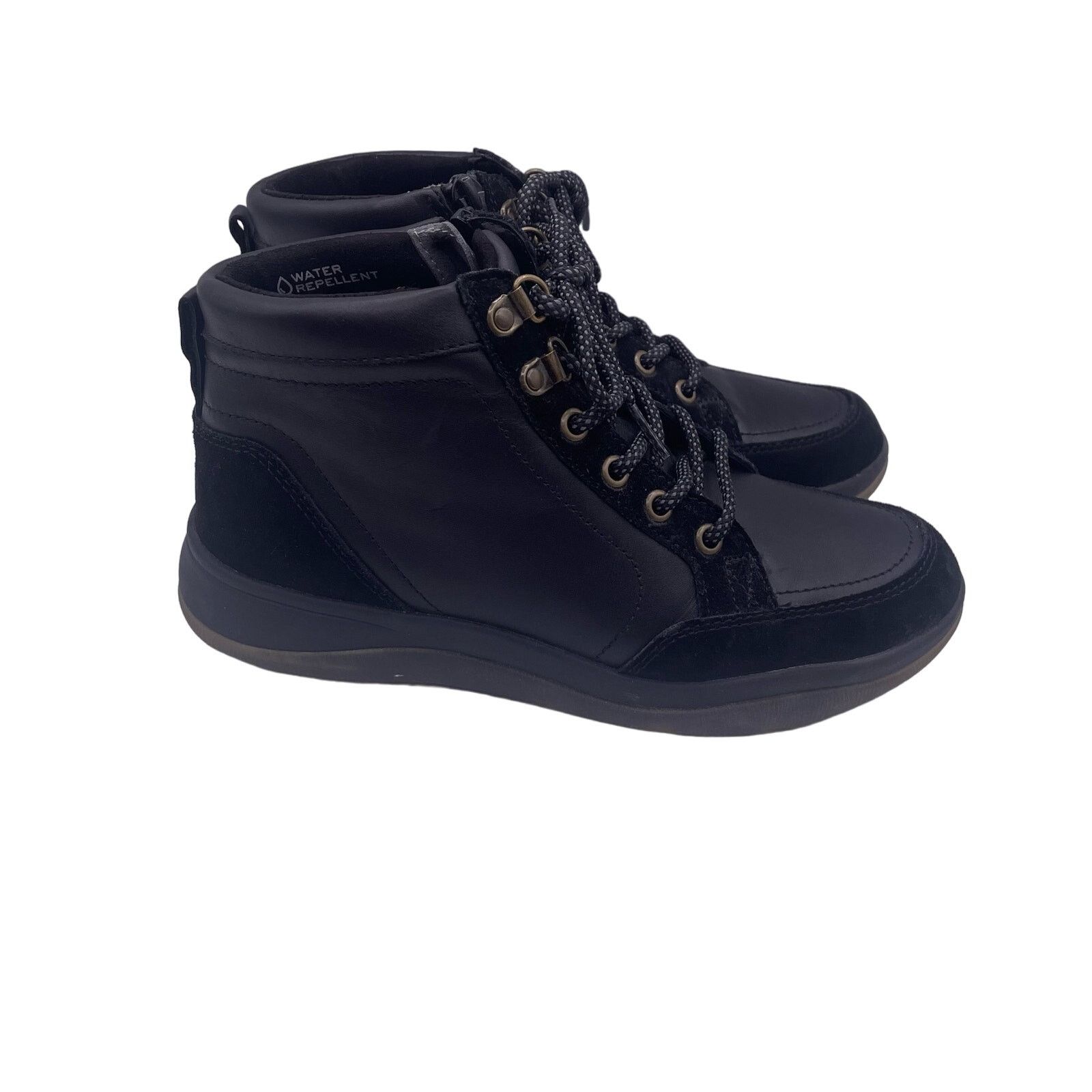 Vionic Vionic Whitley Hi Top Sneakers Boots Ankle Black Leather 6.5 Size US 6.5 / IT 36.5 - 1 Thumbnail